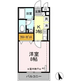 アムール大倉山 C棟【2階】の間取り