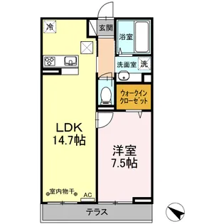 GAIDE【1階】の間取り