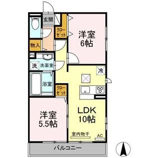 センチュリーハイムあかね台【1階】の間取り