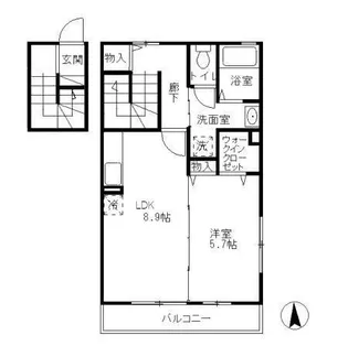 パルテール【2階】の間取り