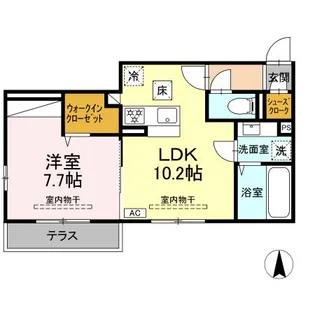 SAME SKY【1階】の間取り