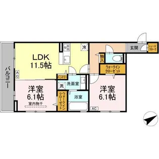 トレビ・フォンタナ【2階】の間取り