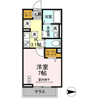 ONE LIFE金沢八景【1階】の間取り