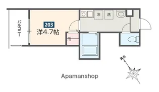 MELDIA相模大野【2階】の間取り