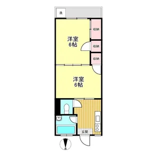 川崎シンエイハイム【4階】の間取り