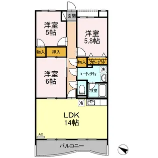 SAYSHELL【1階】の間取り