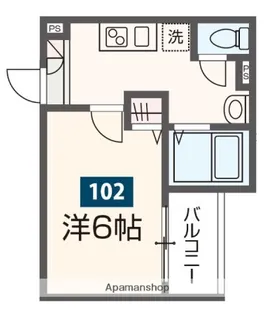 MELDIA上溝Ⅲ【1階】の間取り