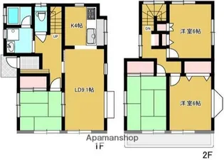 神奈川県厚木市温水西2丁目【一戸建】の間取り