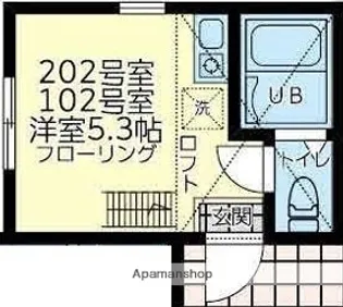 BRICKS三ツ境【2階】の間取り