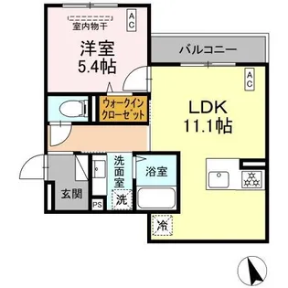 シェーンブルーメ横浜【3階】の間取り