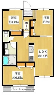 ブランメゾンA【3階】の間取り