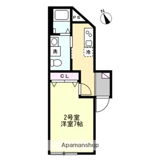 ベイルーム中山グランデ【2階】の間取り