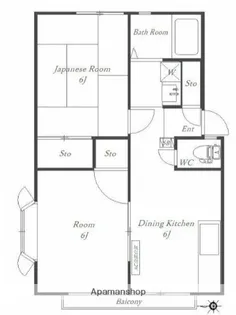ベイサイドヒルT&T【1階】の間取り