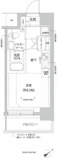 RELUXIA横濱反町【8階】の間取り