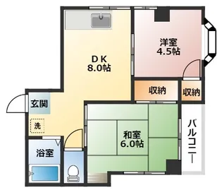 ベイウィンド大矢部【3階】の間取り