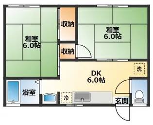 グランメールB【1階】の間取り