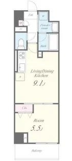 VILLA BLANCHE【2階】の間取り