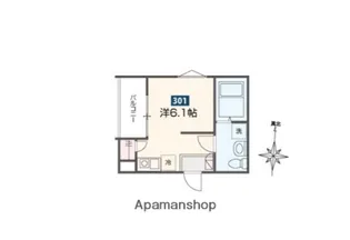 MELDIA鶴見小野Ⅱ【3階】の間取り