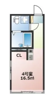 BACE岸谷【2階】の間取り
