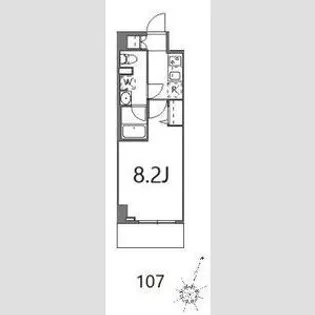 ティーステージジェイアール浜川崎【1階】の間取り