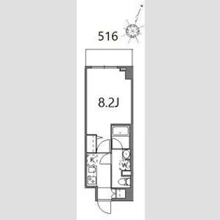 ティーステージジェイアール浜川崎【5階】の間取り