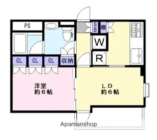 CASAMIGLIORE【6階】の間取り