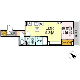 D’BLESS井土ヶ谷【1階】の間取り