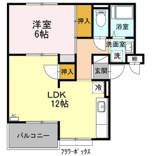 フジスカイマンション【3階】の間取り