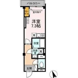 SKEY RESIDENCE塚越(スカイエレジデンスツカゴシ)【1階】の間取り