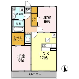 ヴェールテラス【1階】の間取り