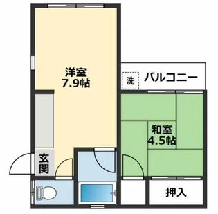 スカイハウス野比【1階】の間取り