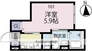 ラピス【1階】の間取り
