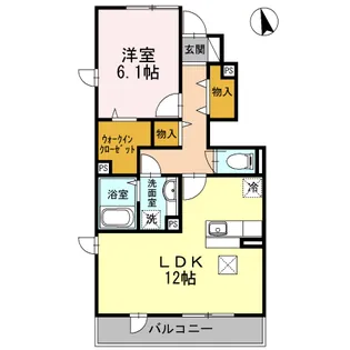 ラッキーベル C【1階】の間取り