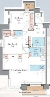 LUXENA PAWS藤沢【6階】の間取り