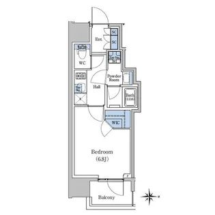 スタイリオ新丸子駅前【10階】の間取り