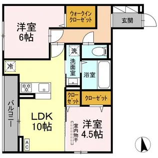 ヴィルフレア深見台【2階】の間取り