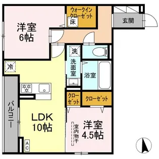 ヴィルフレア深見台【1階】の間取り