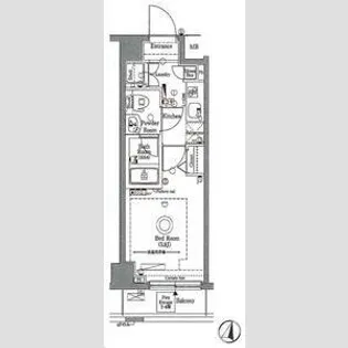 AXAS洗足池【2階】の間取り