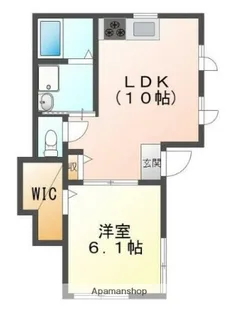 スピカ上町【1階】の間取り