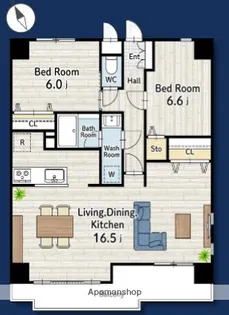 PLENDY南町田グランベリーパーク【3階】の間取り