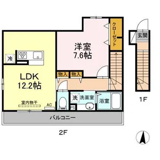 コモド綱島【2階】の間取り