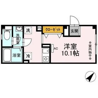 渡辺ビル【101号室】の間取り