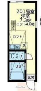 ユナイト横浜カッシーナ【2階】の間取り