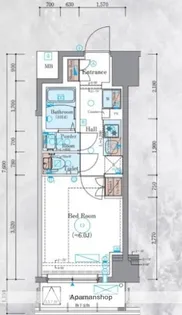 エステムコート横浜反町Ⅱ【7階】の間取り
