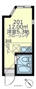 ユナイト台町ノーマンロイド【2階】の間取り