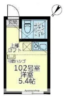 ユナイト反町バレンシアロッソ【1階】の間取り