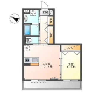ATB松之内【1階】の間取り