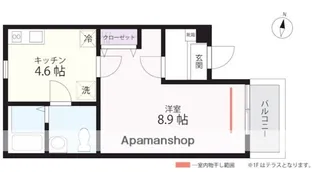 ハーミットクラブハウス希望ヶ丘(仮)【3階】の間取り