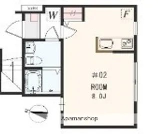 アザーレ・パッシオ大口B【1階】の間取り