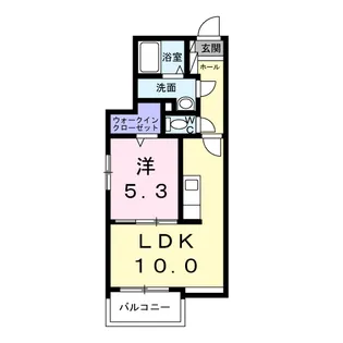 シエラブルーK【1階】の間取り